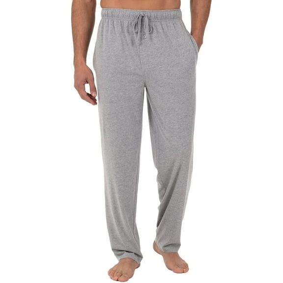Puztloy Mens Pajama Pants Solid Elastic Waist Drawstring Lounge Pants Soft Comfy Sleep Pants with Pockets,Size M-3XL