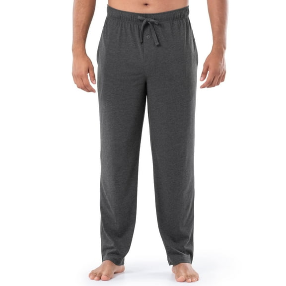 Puztloy Mens Pajama Pants Solid Elastic Waist Drawstring Lounge Pants Soft Comfy Sleep Pants with Pockets,Size M-3XL