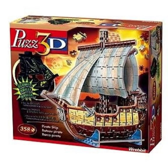 Puzz 3D - Pirate Ship - Glow in the Dark Puzzle