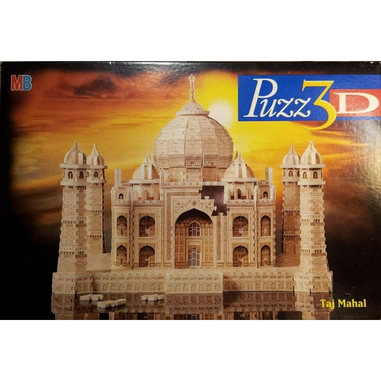 Puzz 3D Wrebbit Taj Mahal Foam 3D Jigsaw Puzzle 1077 Pc Milton Bradley GUC