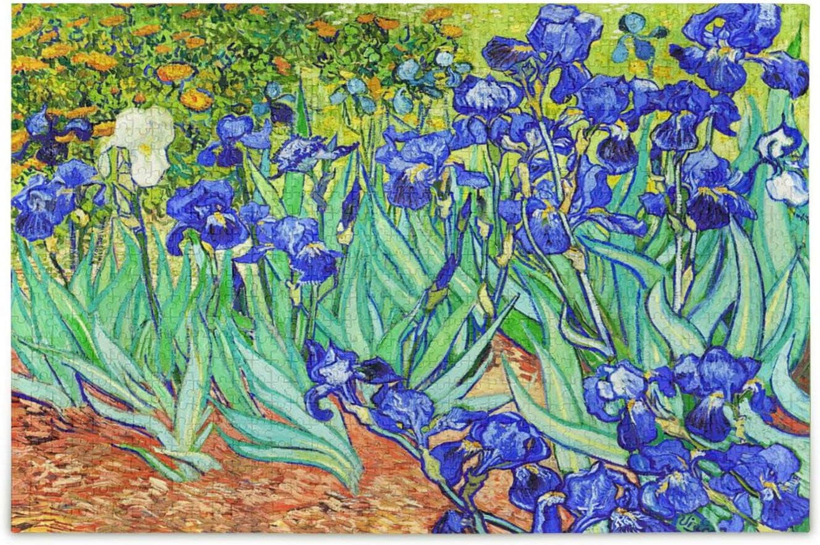 Van Gogh Irises 1000-Piece Wooden Jigsaw Puzzle