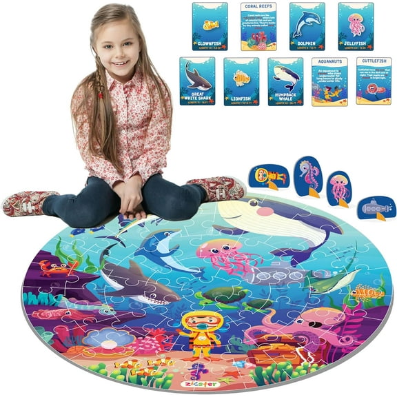 Puzzle 2 Learn : Floor Puzzle - Underwater World