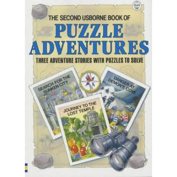 Pre-Owned Second Usborne Book of Puzzle Adventures: Three Adventure Stories with Puzzles to Solve (Paperback) 0746003102 9780746003107