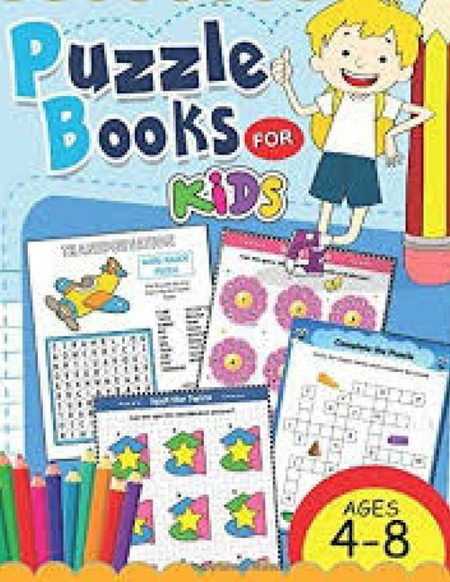 Puzzle Book For kids ages 4-8 (Paperback)