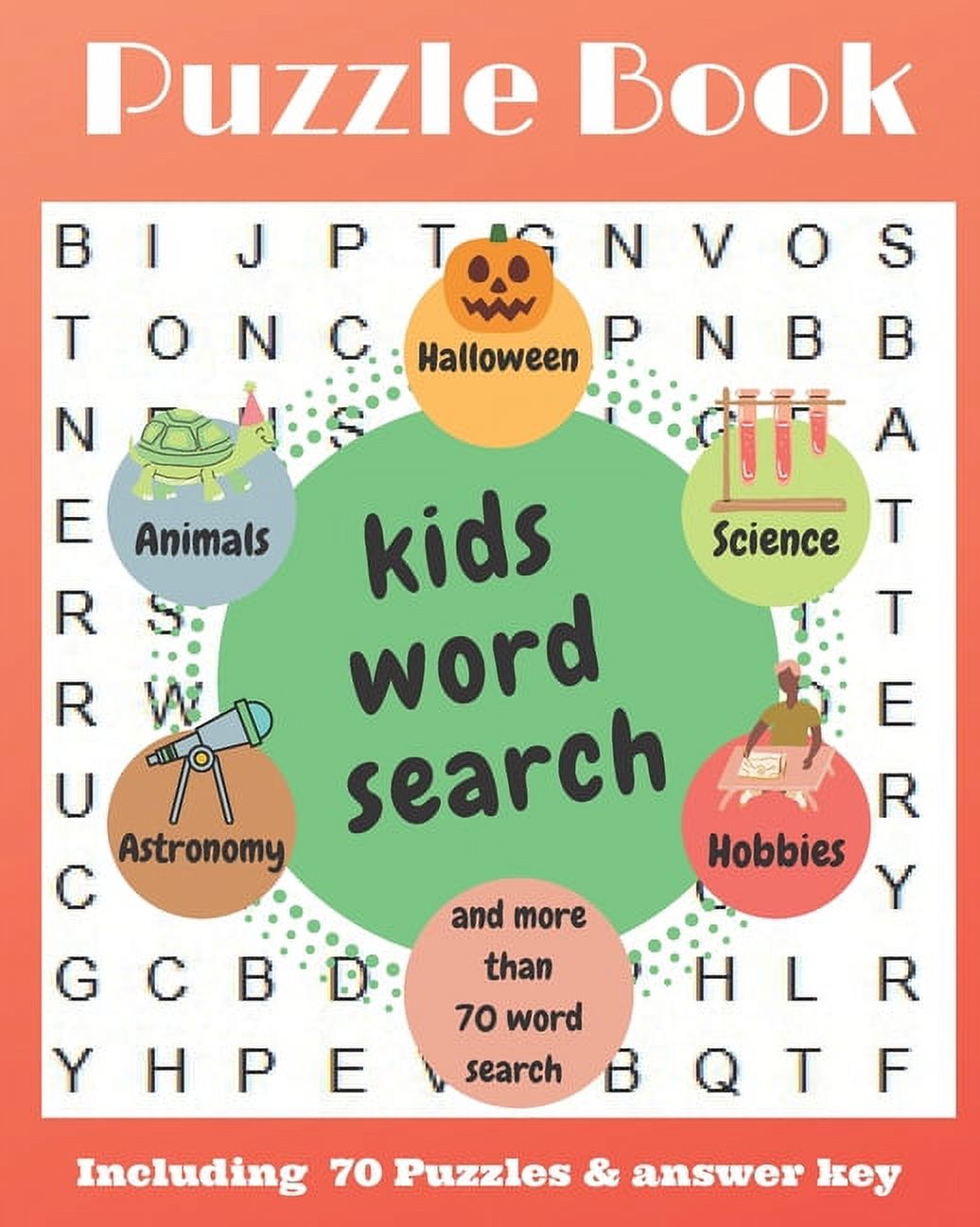 Puzzle Book Including 70 Puzzles & Answer Key: Entertain your child for hours with this fun and learning activity book! (Paperback)