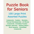 thumbnail image 1 of Pre-Owned Puzzle Book for Seniors: 100 Large Print Assorted Puzzles Paperback, 1 of 1