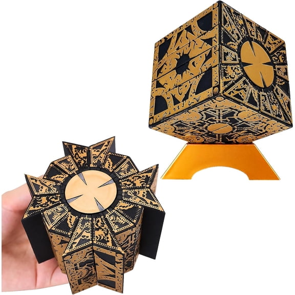 Puzzle Box Detachable,Puzzle Box Functional,Puzzle Box Functional with Base, Deformation Lock Puzzle Box Decoration Movies Props Halloween Cosplay
