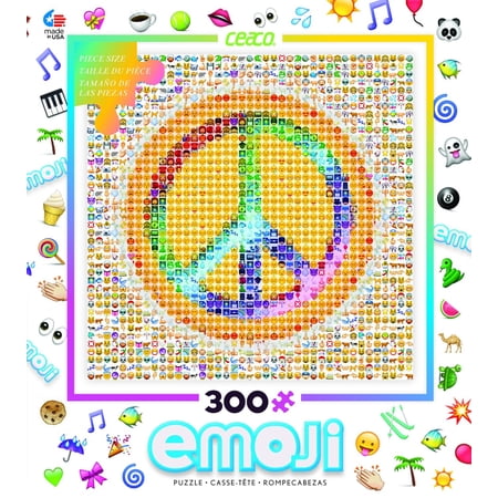 Puzzle - Ceaco - 300 Piece Oversized EMOJI Peace Kids New Toys 2227-2