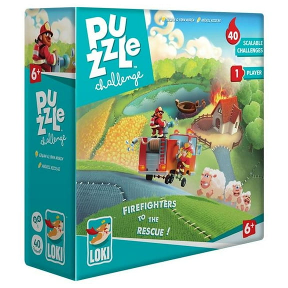 Puzzle Challenge Firefighters to the Rescue Board Game