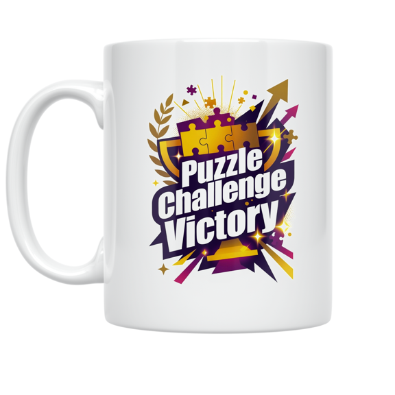 Puzzle Challenge Victory Design - Puzzle Challenge Lover - 11 oz Ceramic Coffee Mug