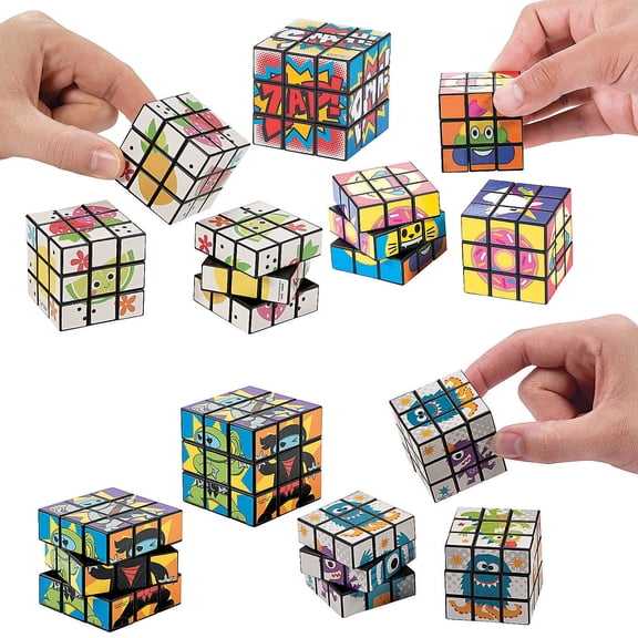 Puzzle Cube Assortment Bulk 60 Pc