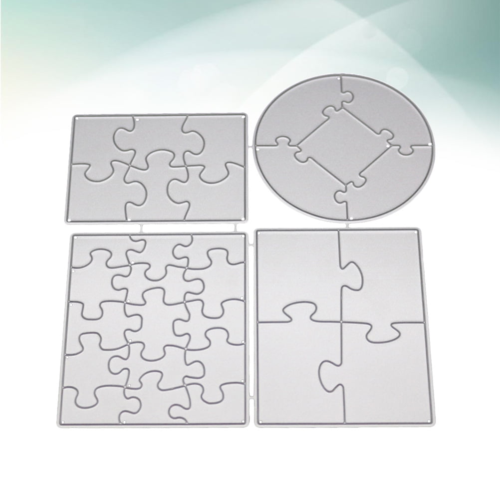 Puzzle Cutting Dies Metal Stencil Template for Scrapbooking, Album ...