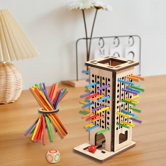Puzzle Drawing Stick Game Focus Training Toys,Logical Thinking Strategy Interactive Board Games,Early Education Hand Eye Coordination Toys,Multiplayer Parent Child Portable Wooden Toys,