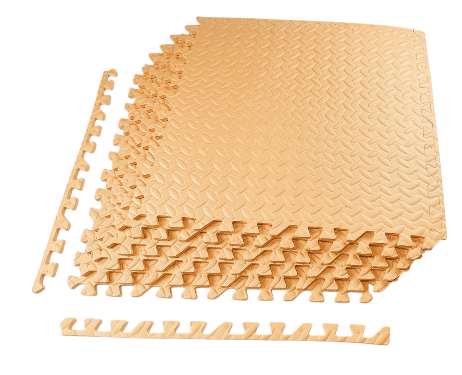 Puzzle Exercise Mat with EVA Foam Interlocking Tiles for Exercise, Gymnastics and Home Gym Protective Flooring- Pack of 6, 24 x 24 x 3/8 Inches