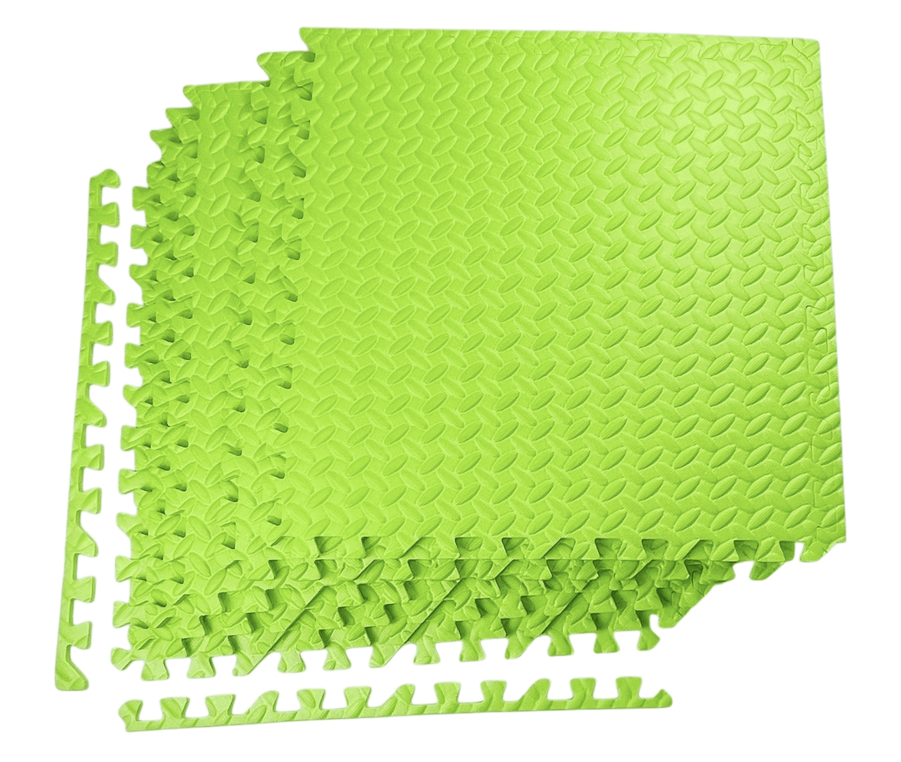 Puzzle Exercise Mat with EVA Foam Interlocking Tiles for Exercise, Gymnastics and Home Gym Protective Flooring- Pack of 6, 24 x 24 x 3/8 Inches