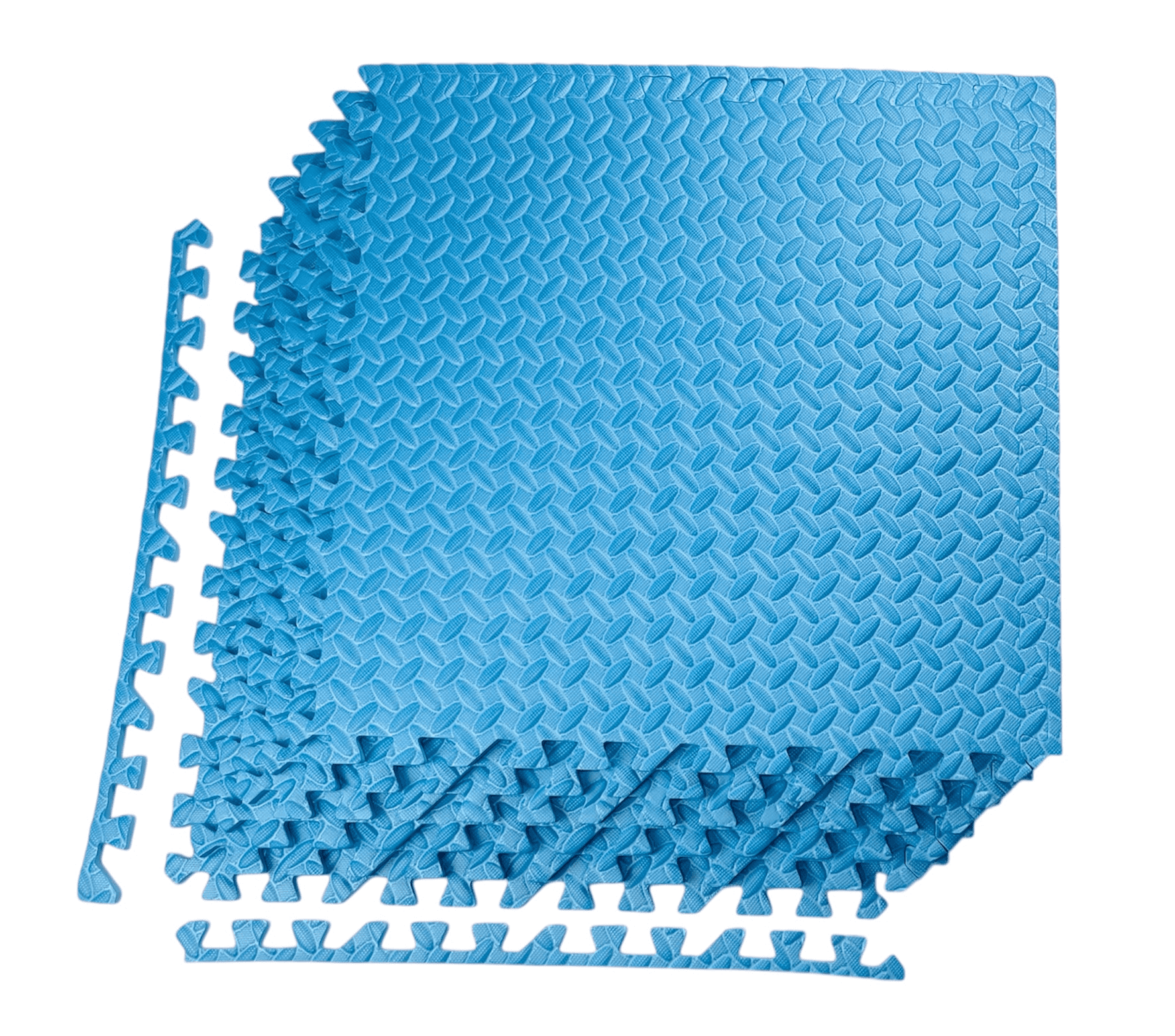 Puzzle Exercise Mat with EVA Foam Interlocking Tiles for Exercise, Gymnastics and Home Gym Protective Flooring- Pack of 6, 24 x 24 x 3/8 Inches