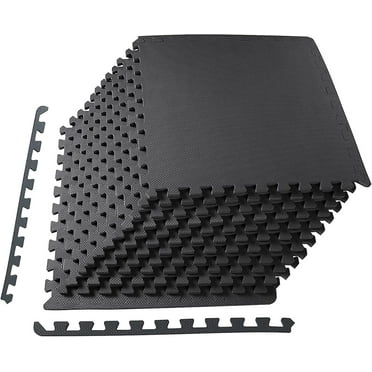Gym Flooring Set Interlocking EVA Soft Foam Floor Mat 18 Pieces