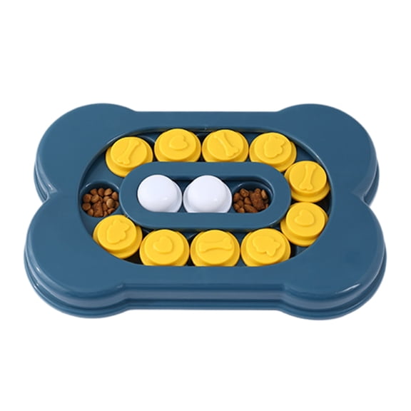 Puzzle Interactive IQ Training Toy for Dogs Mind-Challenging Bone Shape Dispensing Game to Mental Enrichment and Problem-Solving