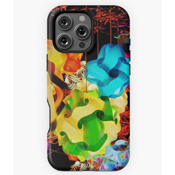 Puzzle Lamps 3 Abstract Light Design Phone Case for iPhone 16 15 14 13 12 11 Pro Max