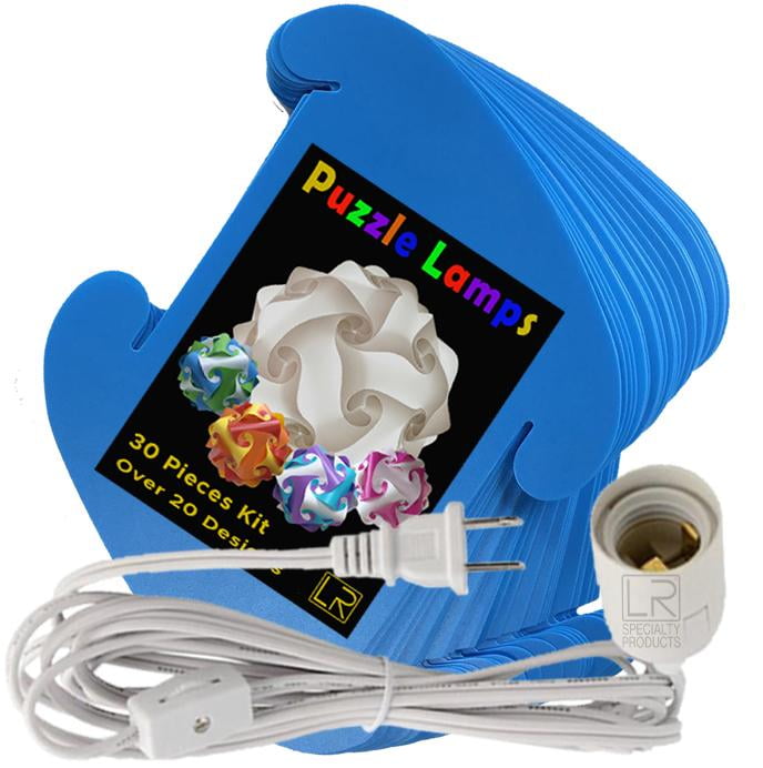 Puzzle Lamps Creative light 30 Pieces Jigsaw light Kit With 12ft Cord