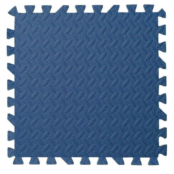 Puzzle Mat Foam Play Mat, 1 Pack 12x12 Inch Interlocking Leaf Pattern Non-Slip Floor Protection Easy to Wipe Clean for Play Area Indoor Use