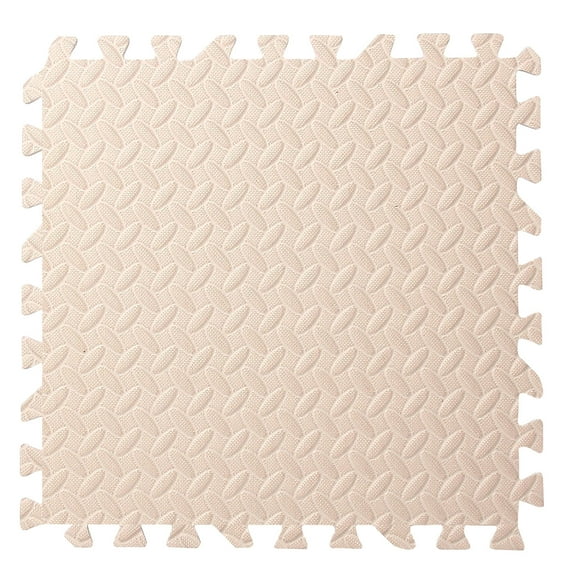 Puzzle Mat Foam Play Mat, 2 Pack 12x12 Inch Interlocking Leaf Pattern Non-Slip Floor Protection Easy to Wipe Clean for Play Area Indoor Use