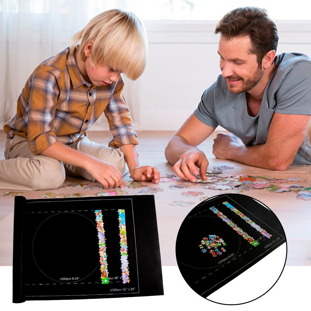 Puzzle Mat Roll Jigsaw Storage Felt Mat, Jigroll Up to 1,500 Pieces