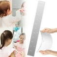thumbnail image 1 of Puzzle Mirror Growth Chart, Foldable Growth Chart Height Measuring Mirror Ruler with Sticker for Children Kids Home Bedroom Kindergarten Nursery Wall Decor, 1 of 8
