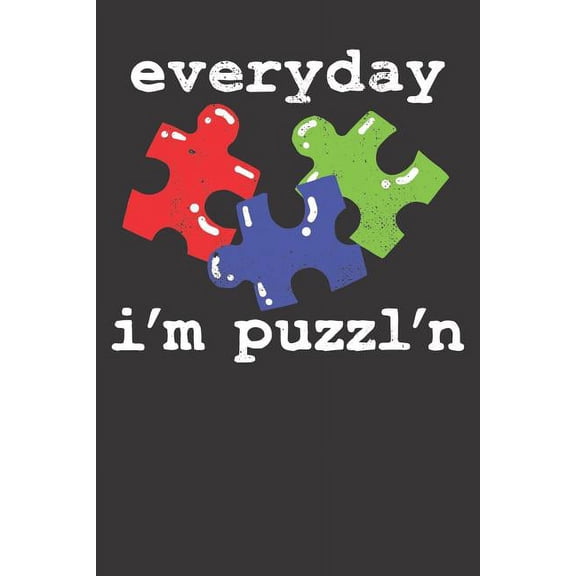 Puzzle Notebook: 6x9 Dot Grid 120 Pages (Paperback)