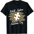 thumbnail image 1 of Puzzle Piece Advocate Inspirational Autism Awareness Gift T-Shirt, 1 of 4