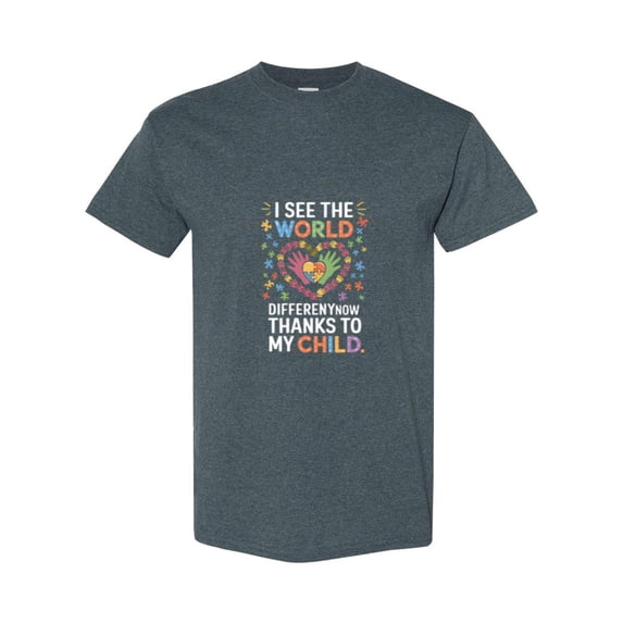 Puzzle Piece Graphic To Show Support For An Autistic Child Unisex T-Shirt, up to size 5XL