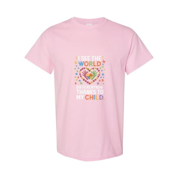 Puzzle Piece Graphic To Show Support For An Autistic Child Unisex T-Shirt, up to size 5XL