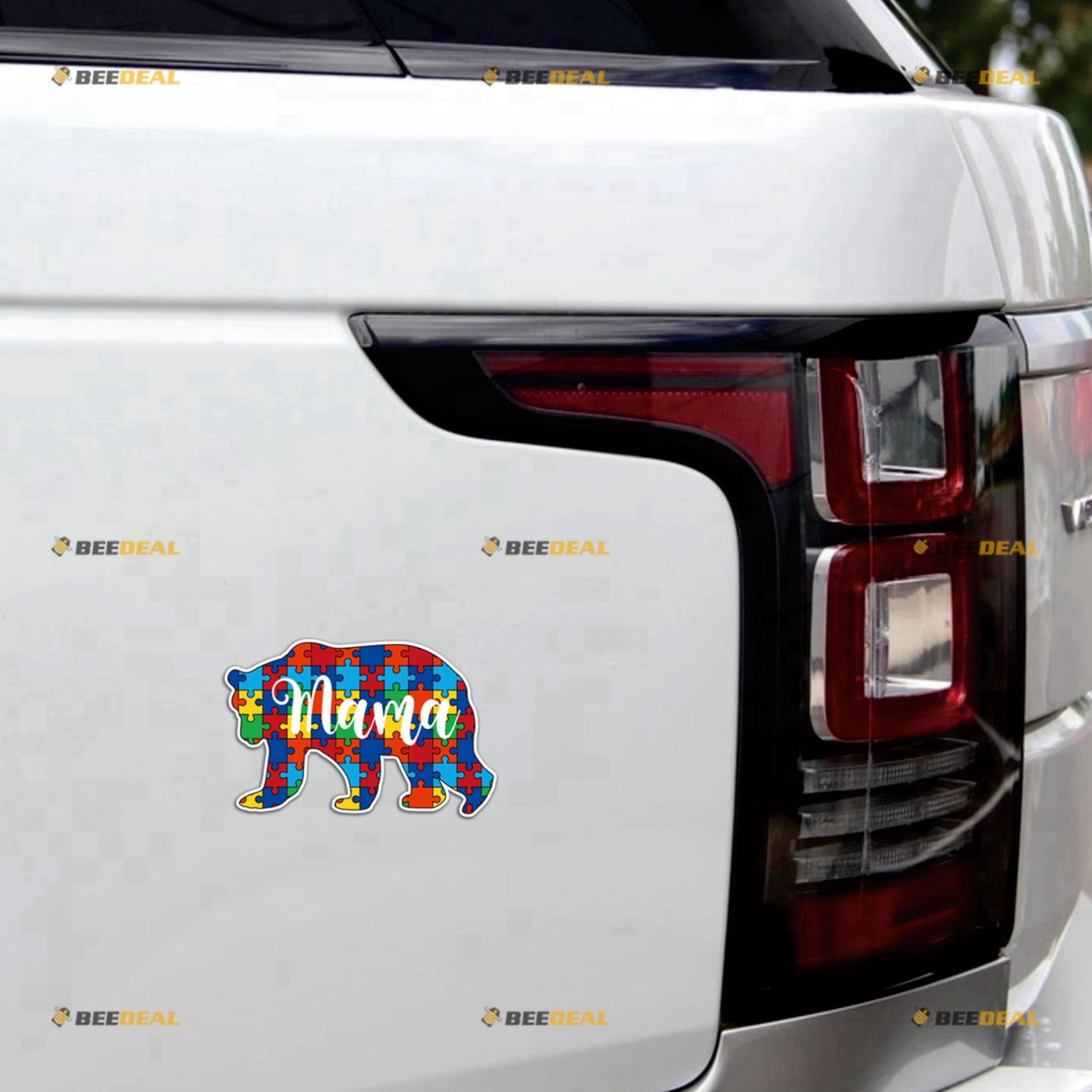 Autism Awareness Puzzle Piece Magnet – Car Decal, Truck Bumper, Refrigerator – Yellow, Made In USA, AMERICA MAGNET