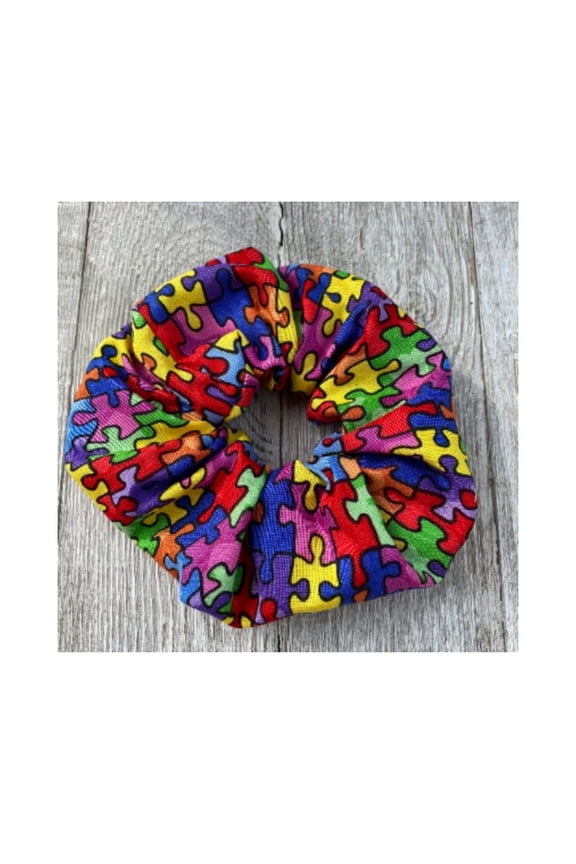 Puzzle Piece Scrunchie Autism Awareness