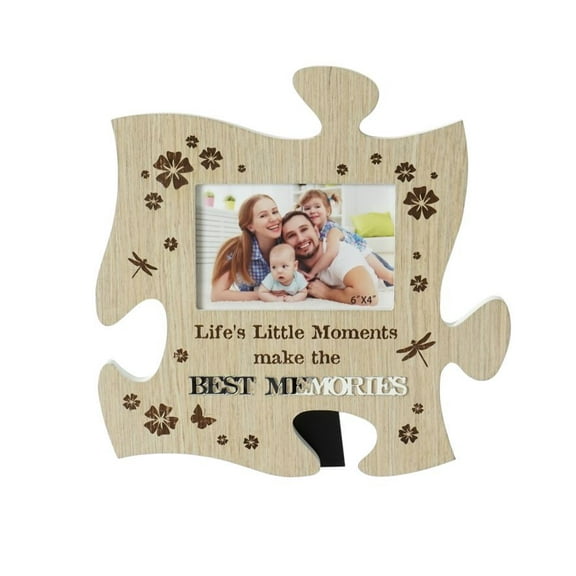 Puzzle Piece With Text -Best Memories Photo Frame