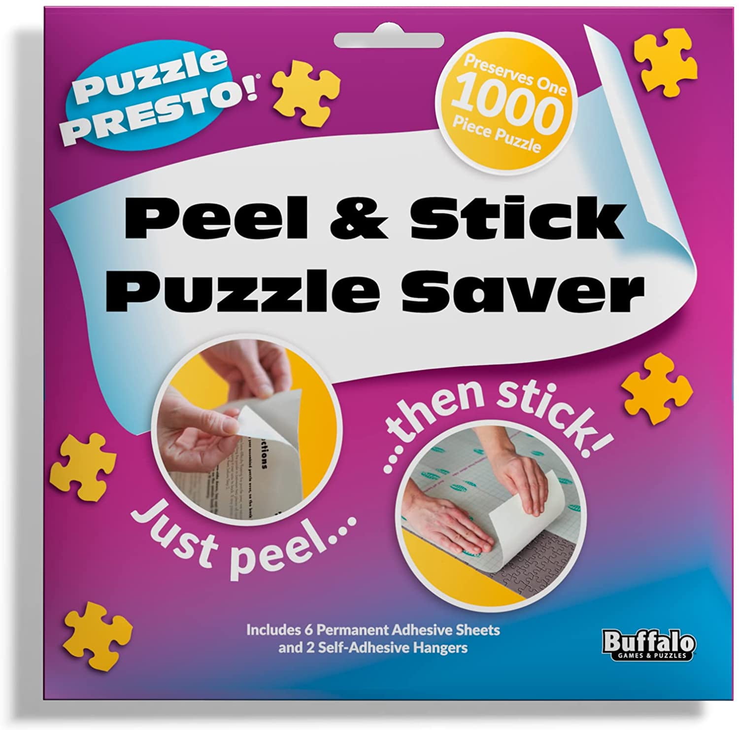 Puzzle Presto! Peel & Stick Puzzle Saver The Original and Still the