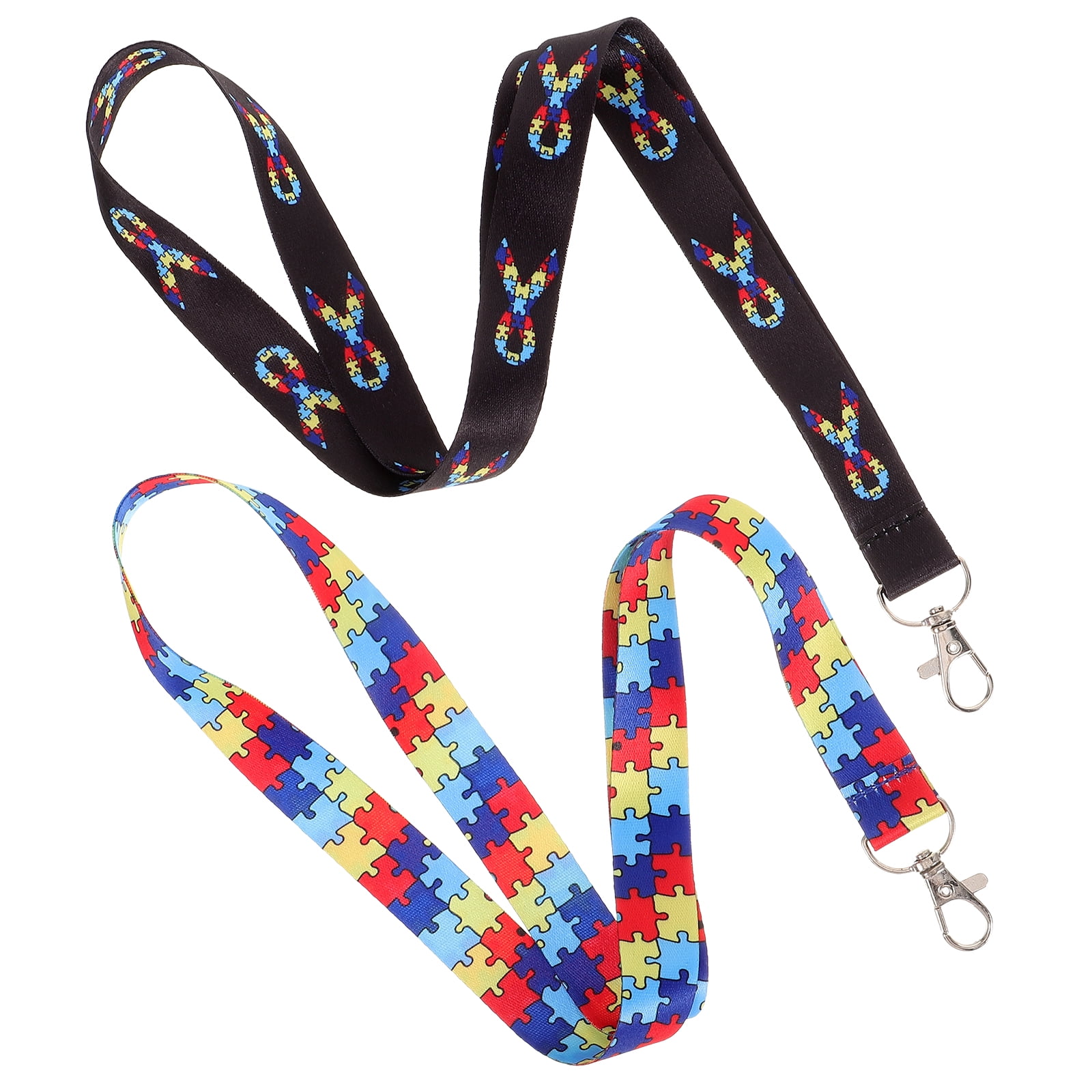 Puzzle Printed Lanyard Id Holder Mobile Phones Lanyards for Men Badge