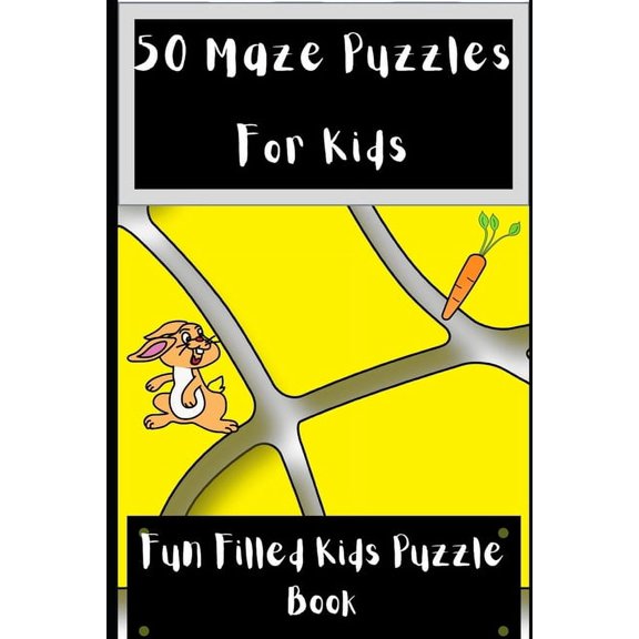 Puzzle Rockstars 50 Maze Puzzles For Kids: Fun Filled Kids Puzzle Book, (Paperback)