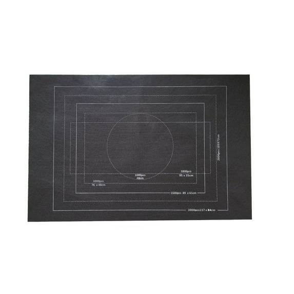 Puzzle Roll Storage Mat - for 3000 Pieces, with Drawstring Bag, Non-, Foldable, for Puzzle Storage Organization