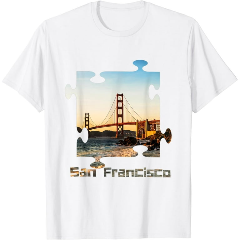 Skyline San Francisco T-Shirt, California Golden Gate Bridge Skyline San Francisco T-Shirt, California Golden Gate Bridge