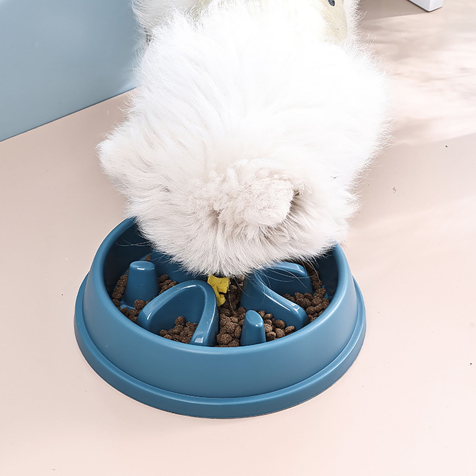 Puzzle Slow Feeder Dog Bowl, Maze Food Dish to Slow Down Eating for