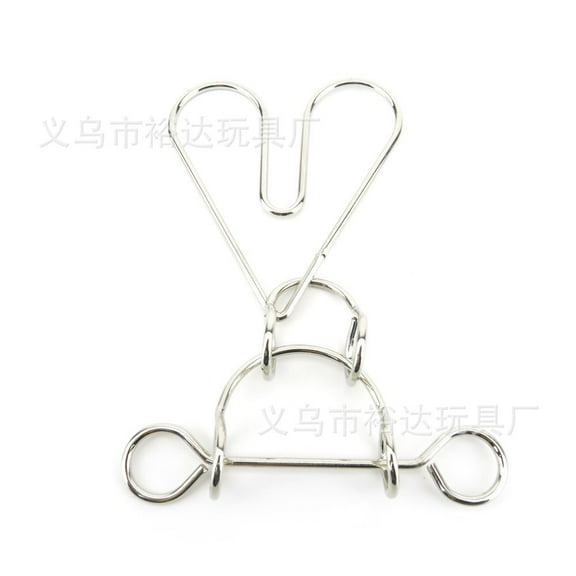 Puzzle Solution Lock Puzzle Ring Educational Metal Puzzle Ring Heart Puzzle Ring for Kids