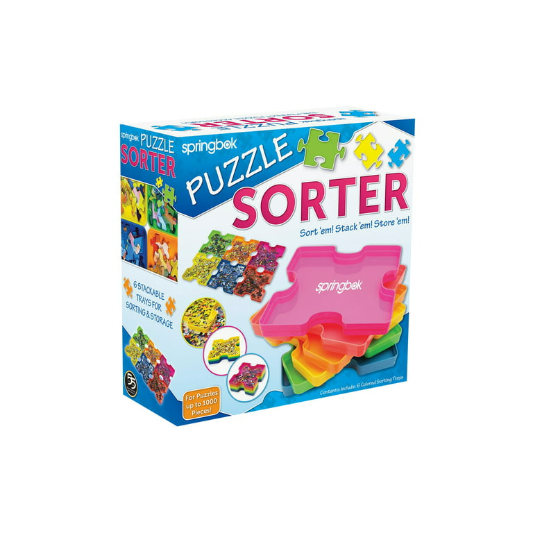 Puzzle Sorter – 6 Stackable and Linkable Puzzle Sorting Trays – My Dream  Mart