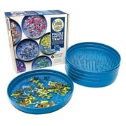 Cobble Hill Puzzle Sorting Trays - 6 Stackable Trays for Sorting and Sifting Puzzle Pieces