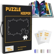 G TALECO GEAR Puzzle Storage Folder for 1000pcs, Large Capacity Puzzles Organizer with 5 Set Puzzles Stickers, Labeling Tabs and DlY Name Card Pocket