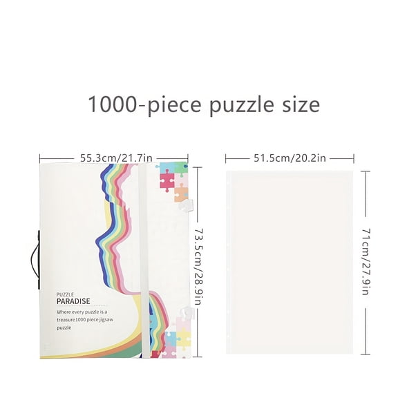 Puzzle Storage Folder for 1000pcs: Large Capacity Jigsaw Puzzles Organizer Portable with 20 Pockets, Dustproof & Protective Puzzle Accessory