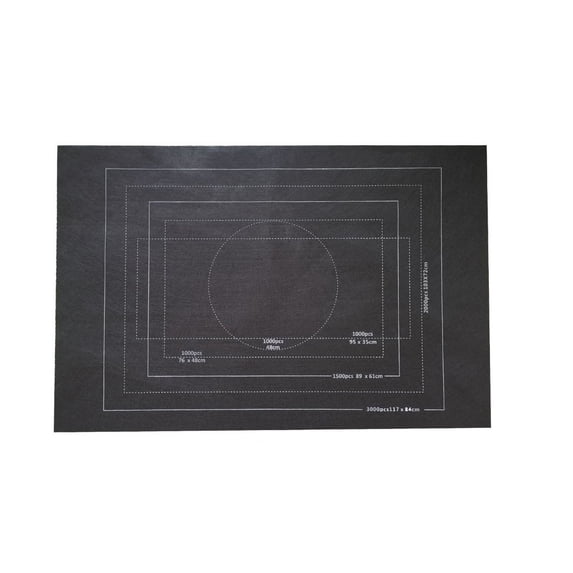 Puzzle Storage Mat Felt Puzzle Roll Up Mat with Drawstring Bag Holds Up to 3000 Pieces Housekeeping Organizer for Jigsaw Puzzle Storage and Transport Puzzle Storage Pad Black - One Size