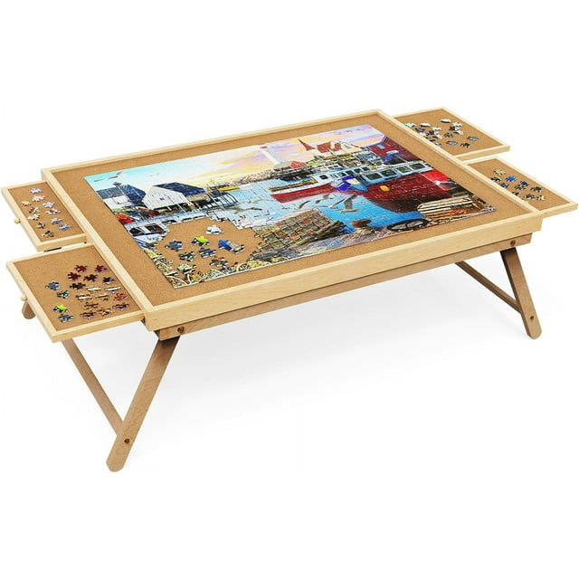 Puzzle Table 2000 Pieces,Jigsaw Puzzle Table with Drawers,41.3"x 29.5