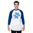 thumbnail image 1 of Puzzle Tshirt Love Support Autism Awareness Gifts Jersey 3/4 Raglan Sleeve T-Shirt Graphic Mens Tees for Husband Dad, 1 of 3