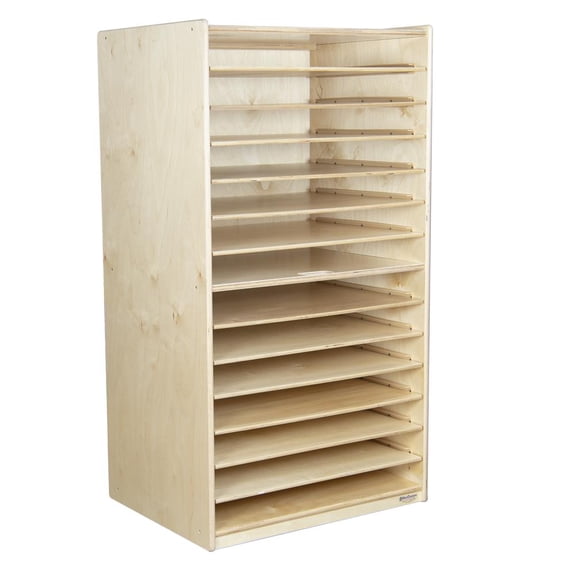 WOOD DESIGNS Puzzle and Paper Storage Center
